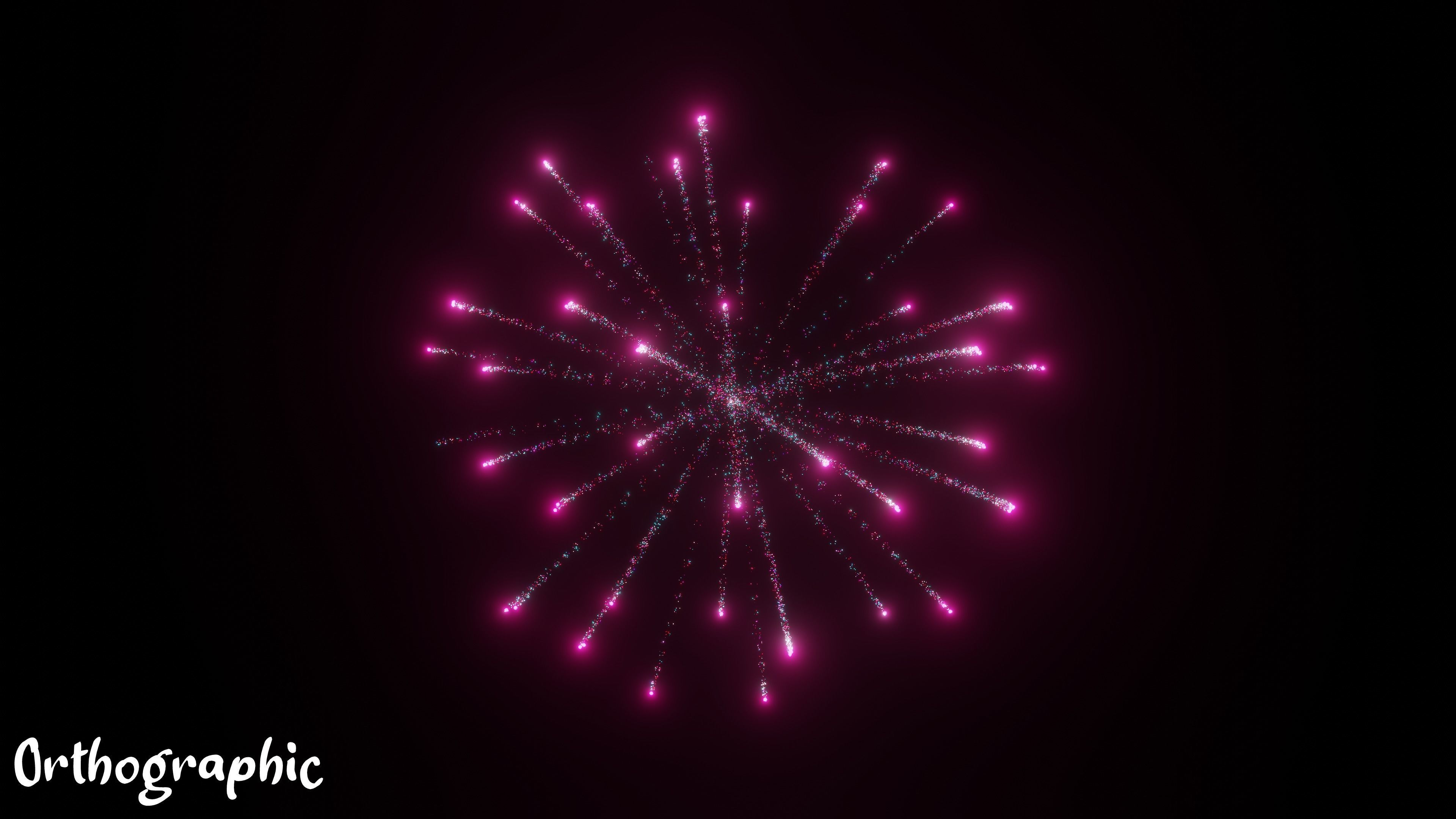 3D Animated Firework 3D model_12