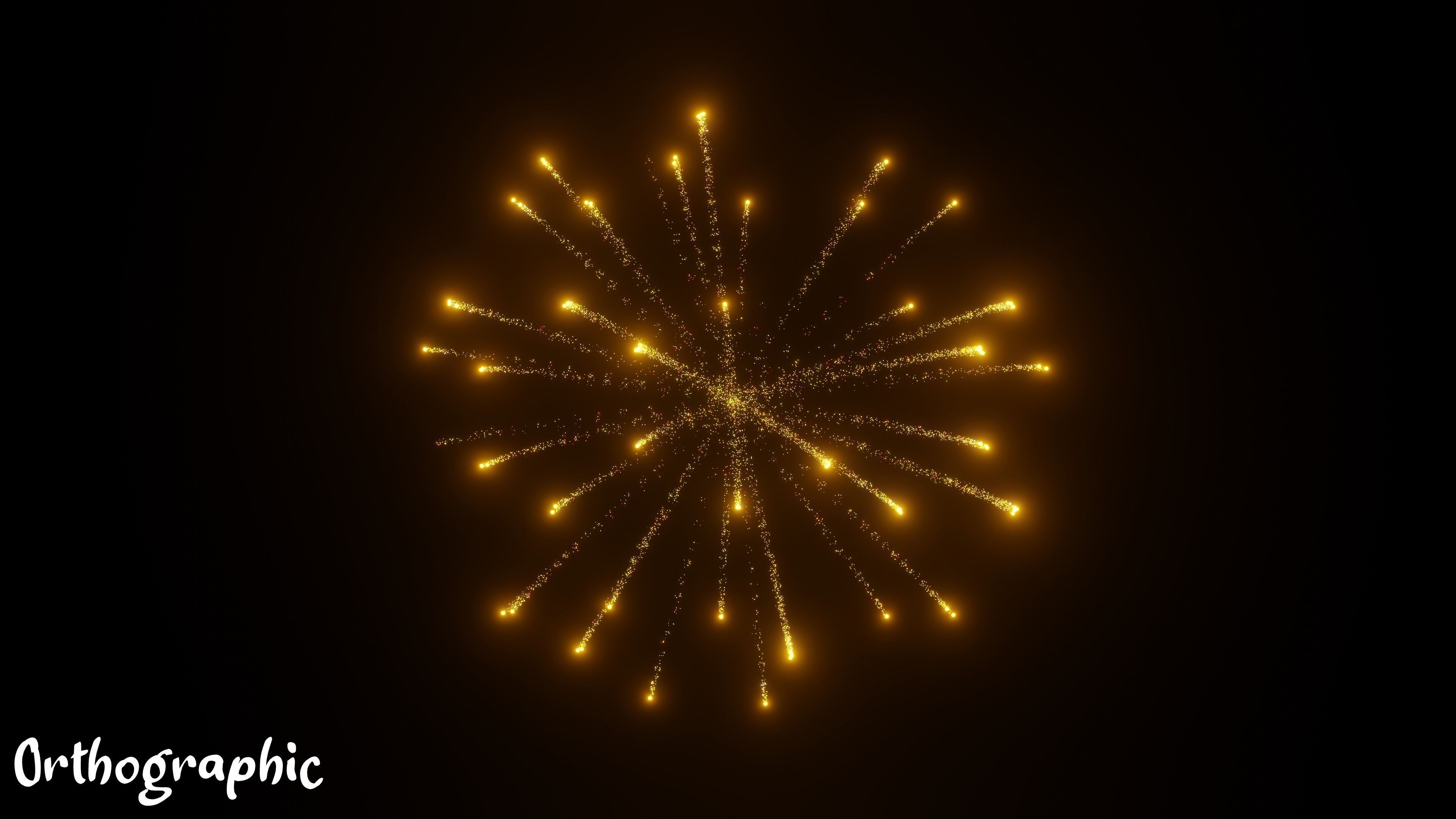 3D Animated Firework 3D model_10