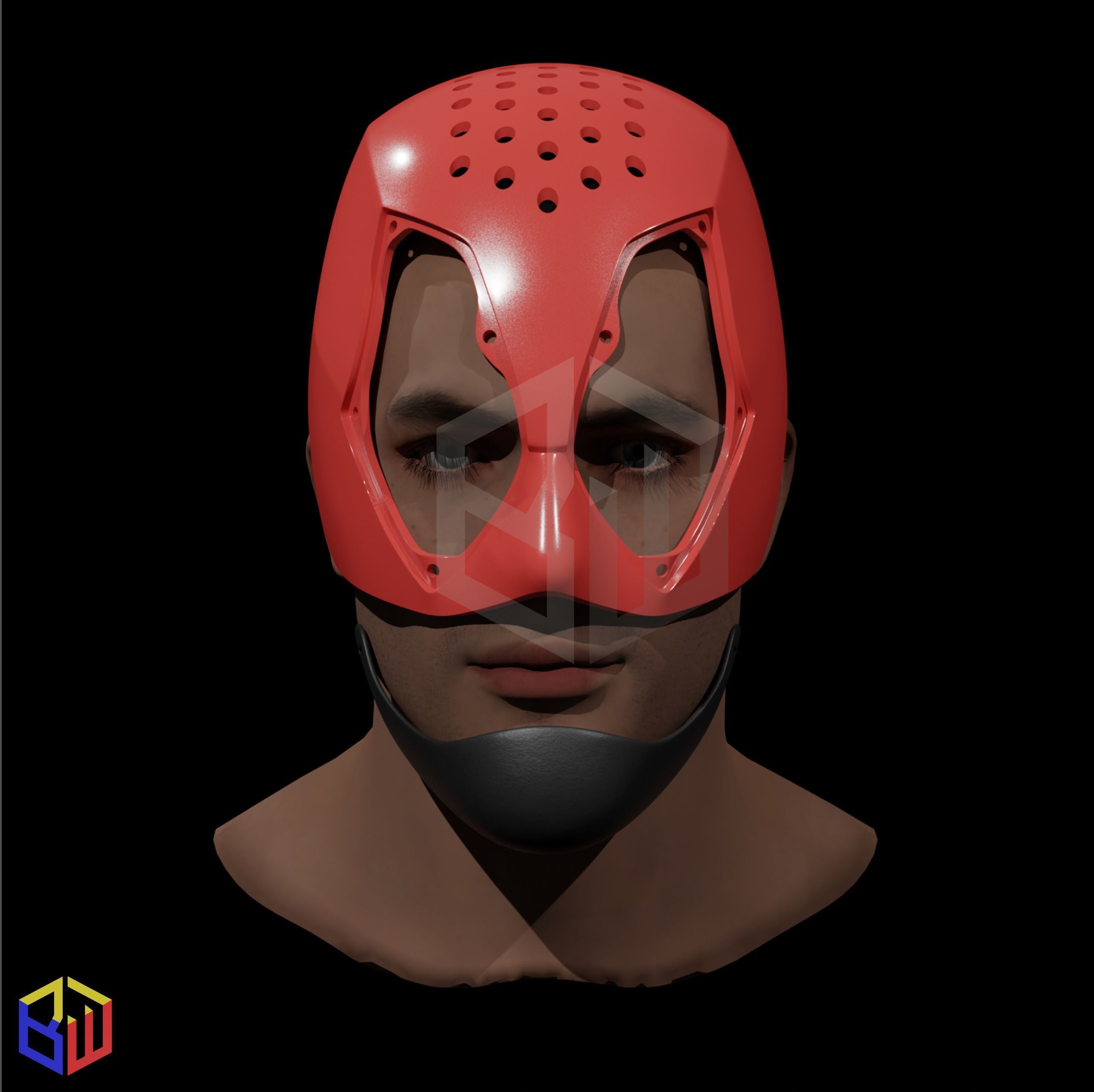 Deadpool Movie Mask 3D print model_9