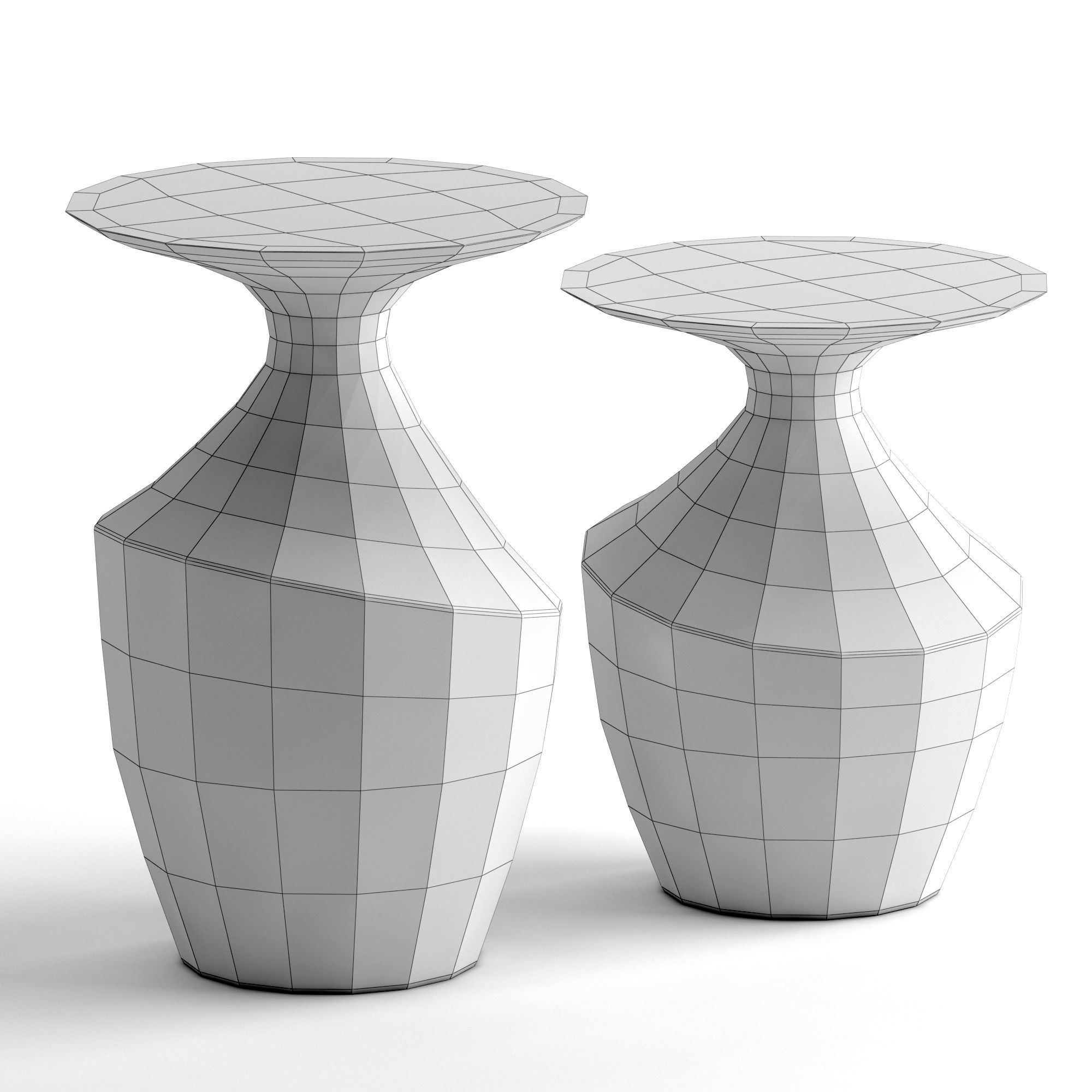 Palecek Chelsea Side Table 3D model_5