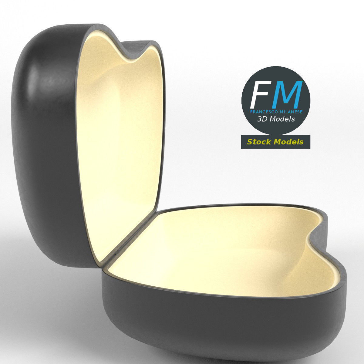 Eyeglasses empty case 1 3D model_4