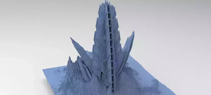 Ancient Sci-Fi Mountain 9 