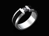 H Ring Gem Skin Structure Relief Man Woman Diamond 3D print model_1