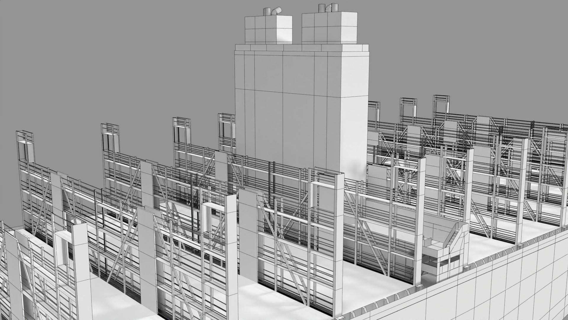 Ever ace container ship lowpoly 3D model_12