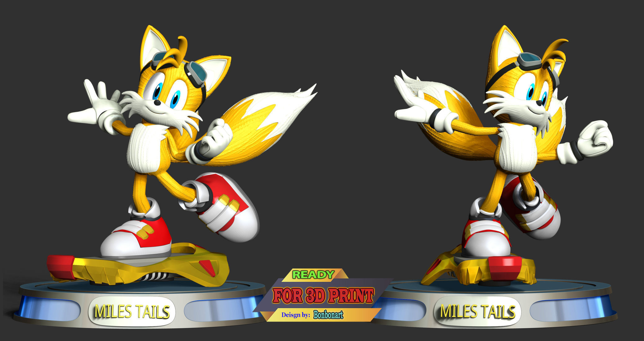 Miles Tails Prower Riders 3D print model_4