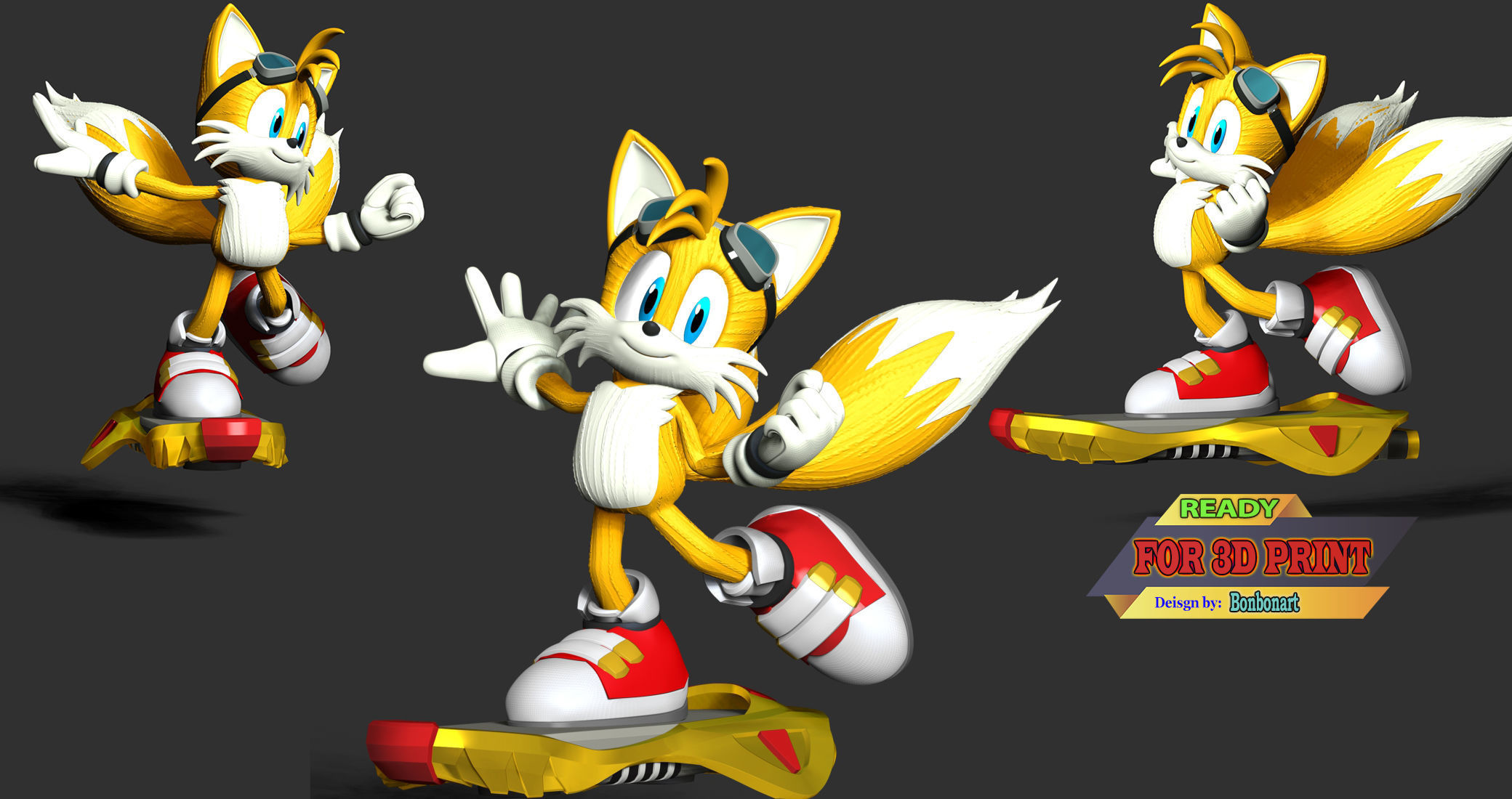 Miles Tails Prower Riders 3D print model_3