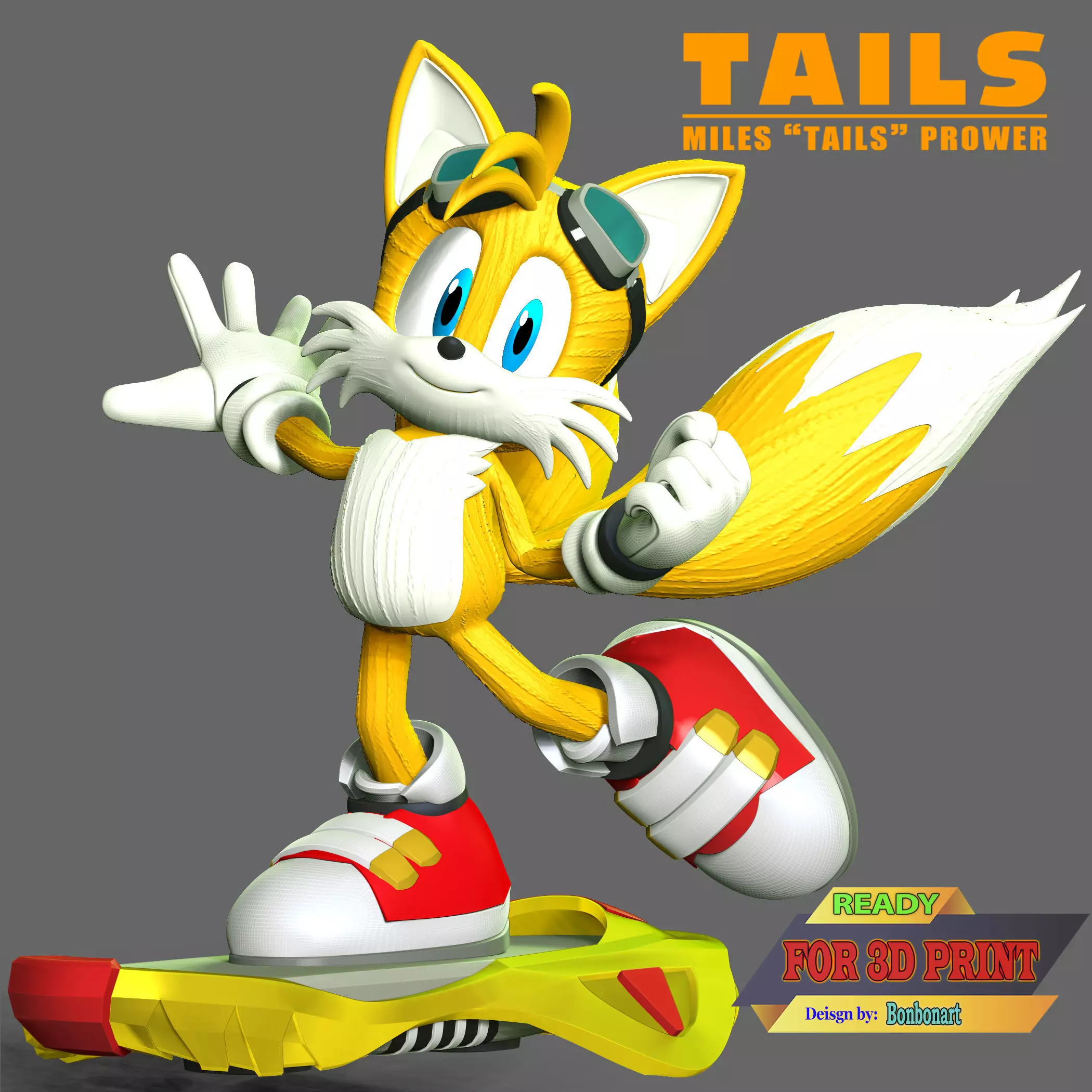 Miles Tails Prower Riders 3D print model_0