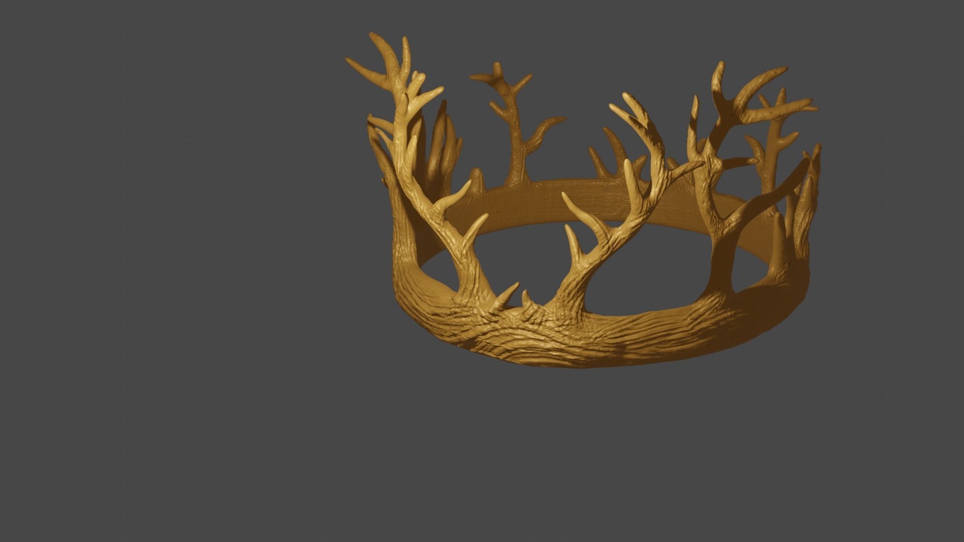Renly Baratheon Antler Crown Remake 3D print model_2