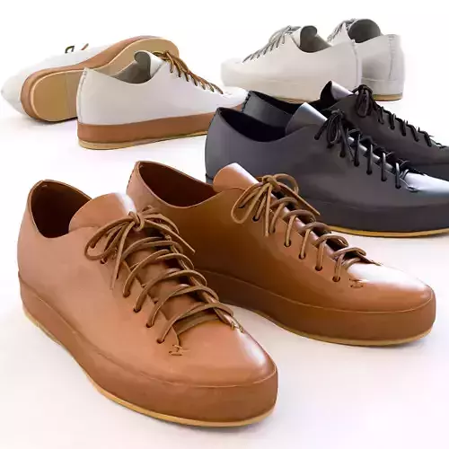 Minimalist Leather Shoe - Classic Court Sneaker