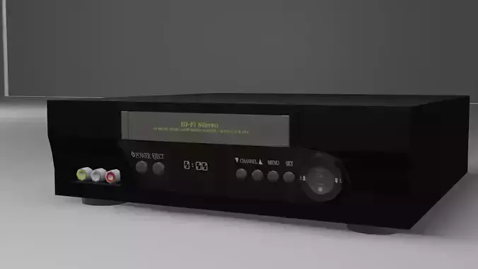 Low Poly VHS Model cd player - cd player