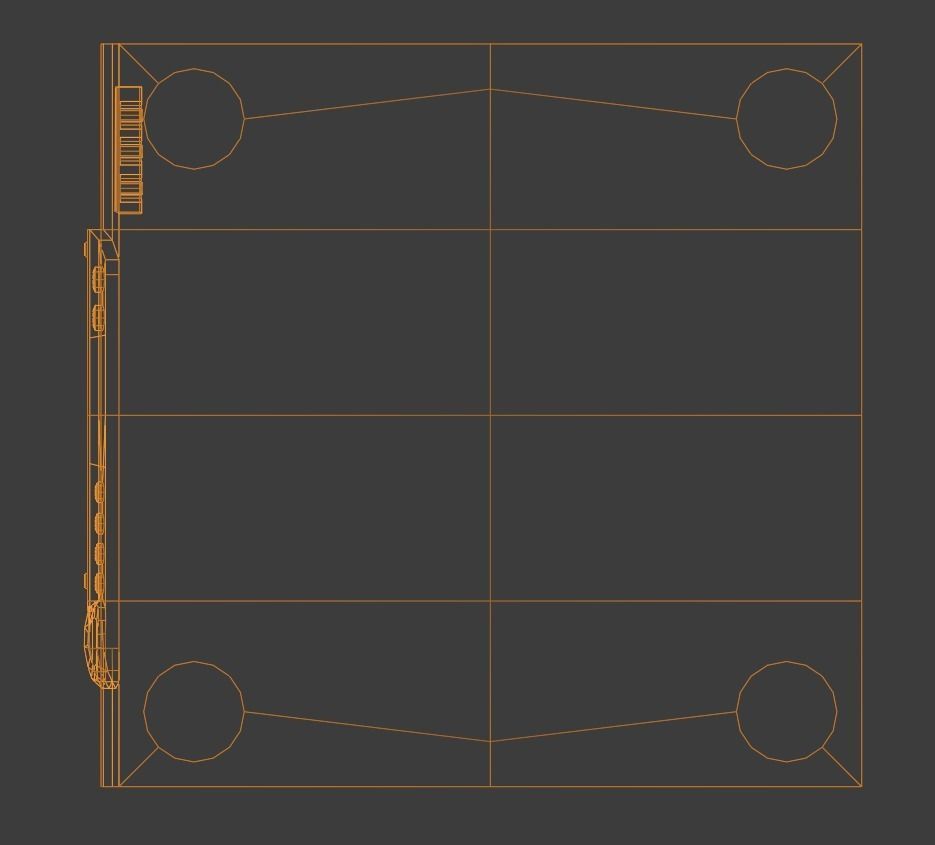 Low Poly VHS Model cd player - cd player Low-poly 3D model_10
