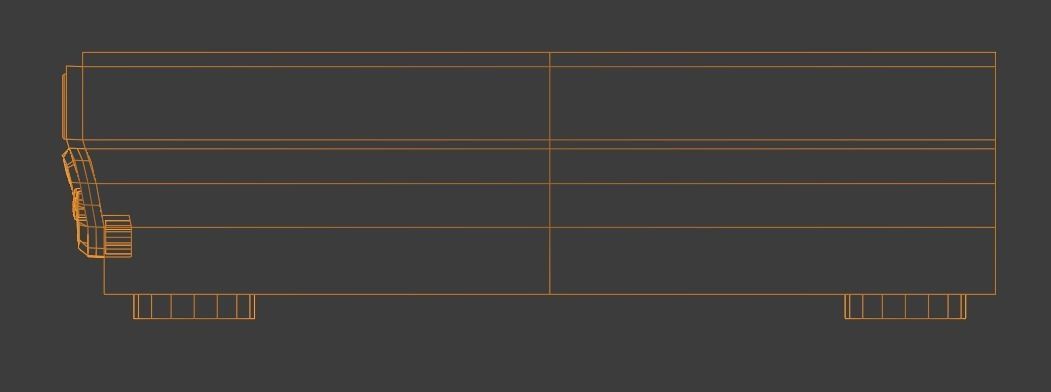 Low Poly VHS Model cd player - cd player Low-poly 3D model_12