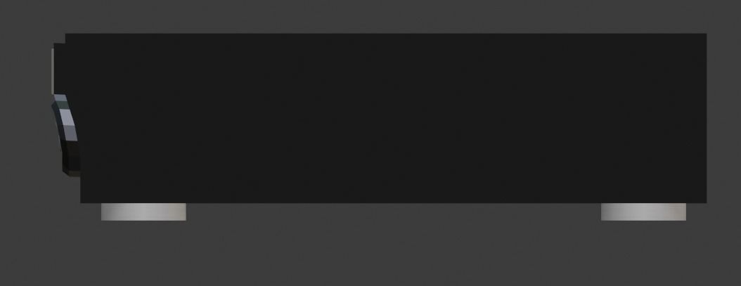 Low Poly VHS Model cd player - cd player Low-poly 3D model_11