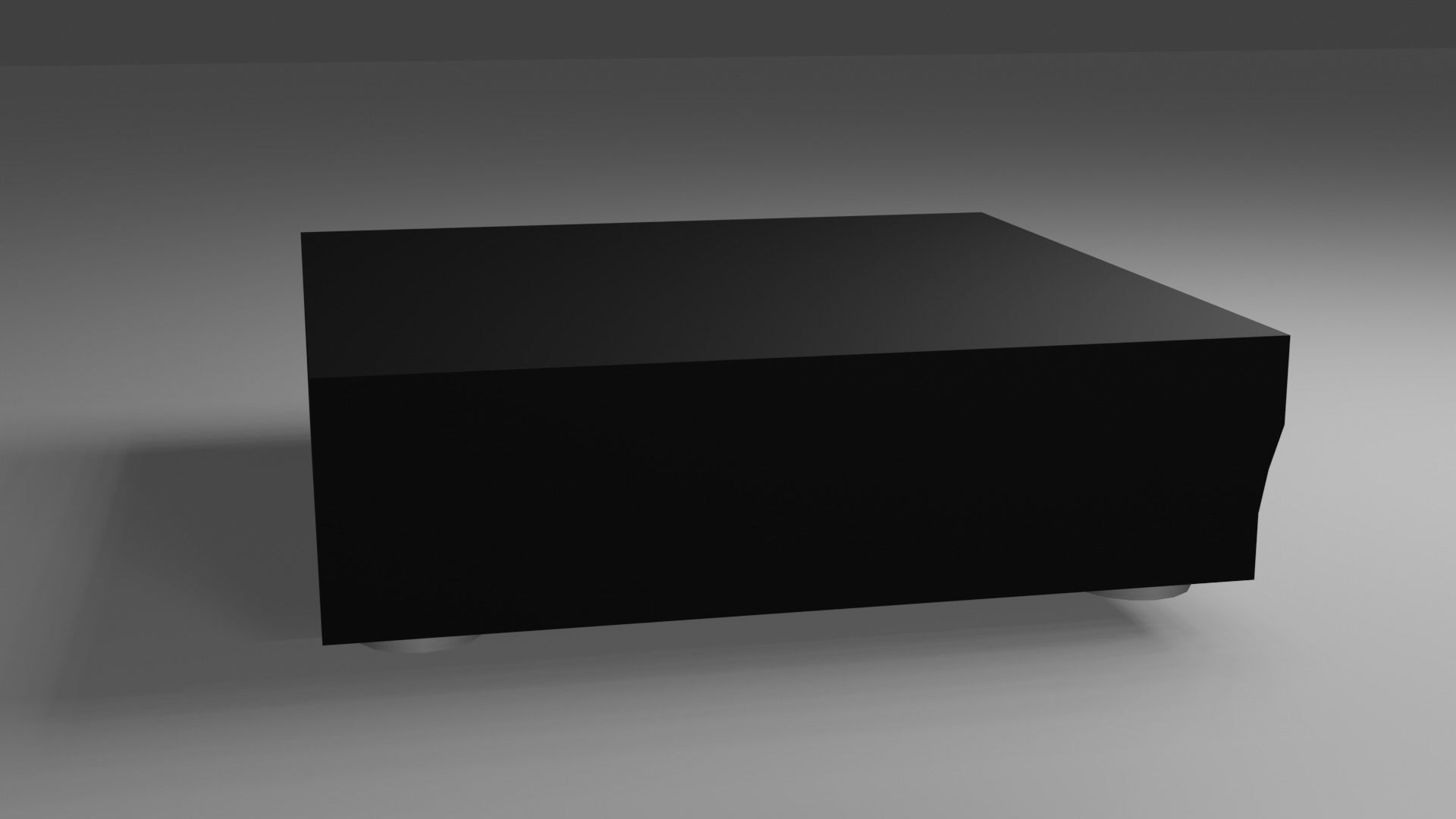 Low Poly VHS Model cd player - cd player Low-poly 3D model_2