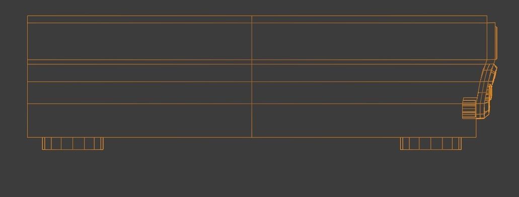 Low Poly VHS Model cd player - cd player Low-poly 3D model_14