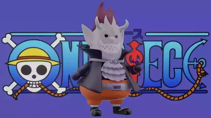 Gecko Moria Chibi - One Piece 3D print model