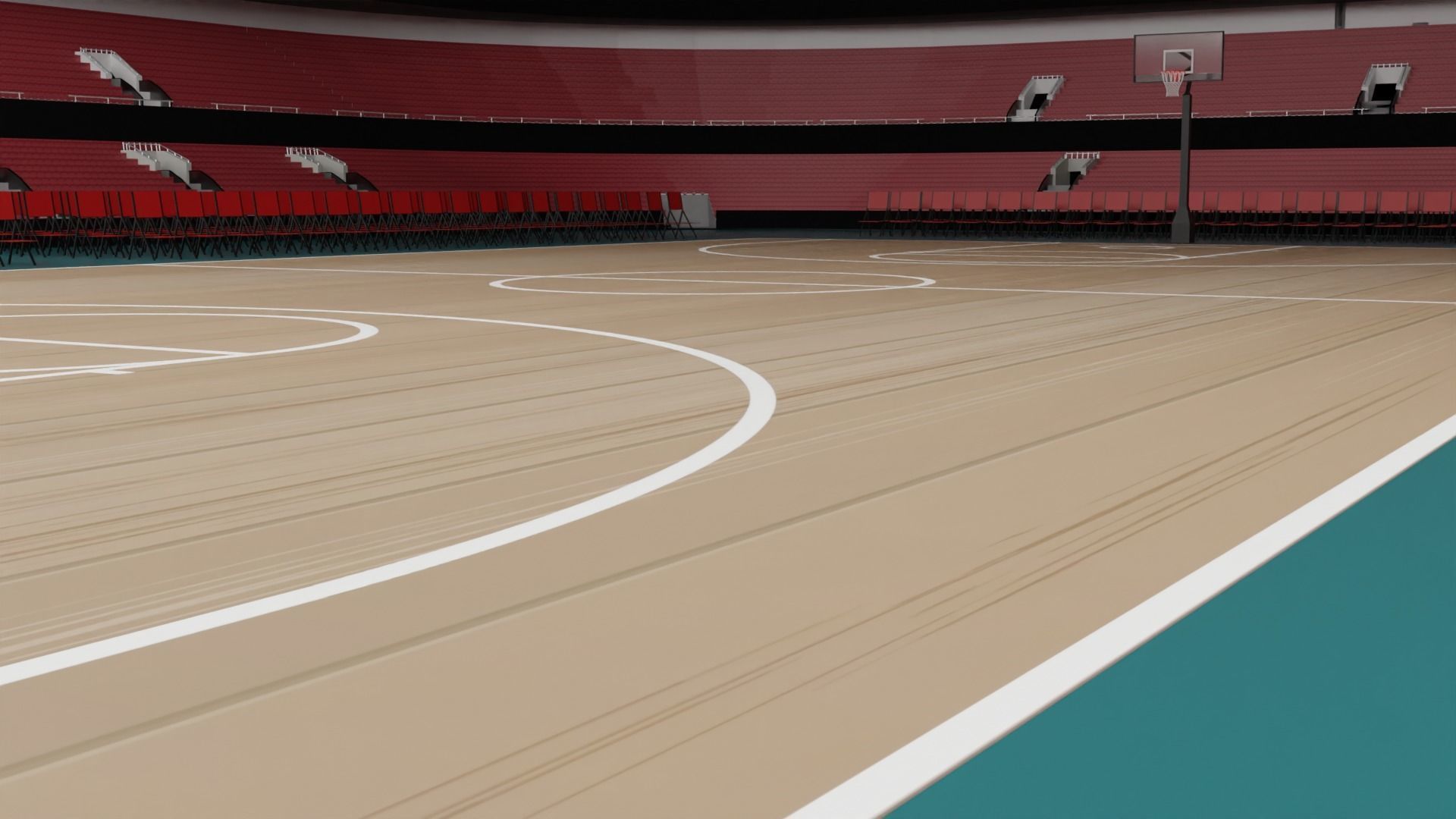 Basketball Stadium 3D model_7
