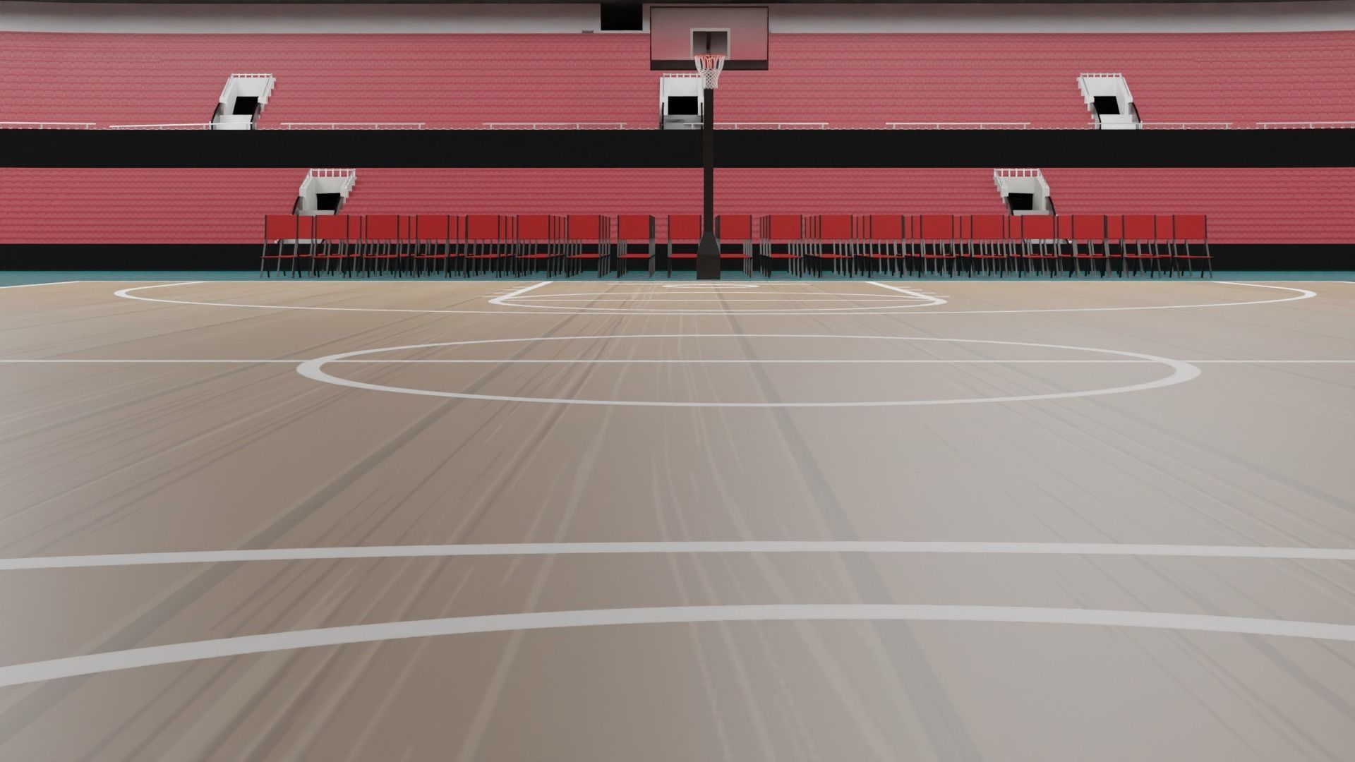Basketball Stadium 3D model_6