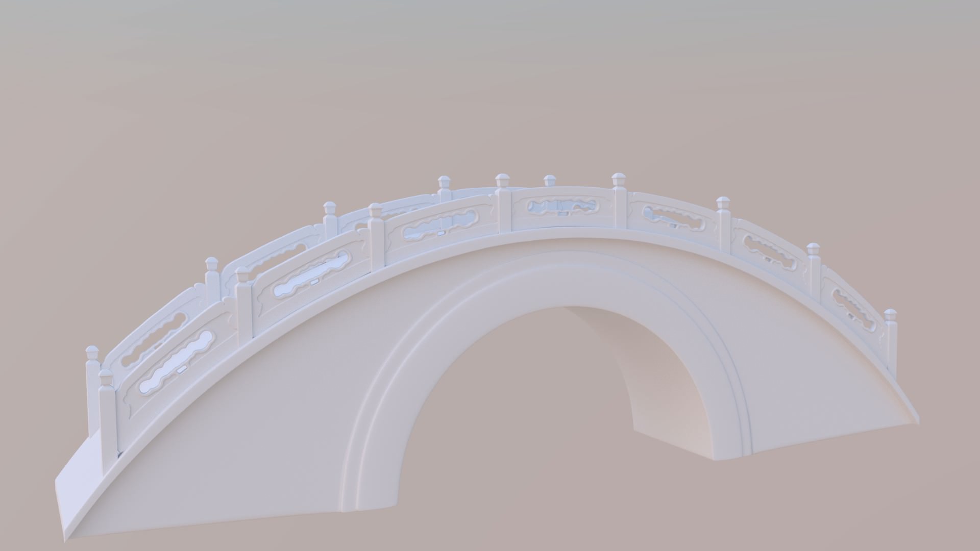 Moon Bridge 3D model_4