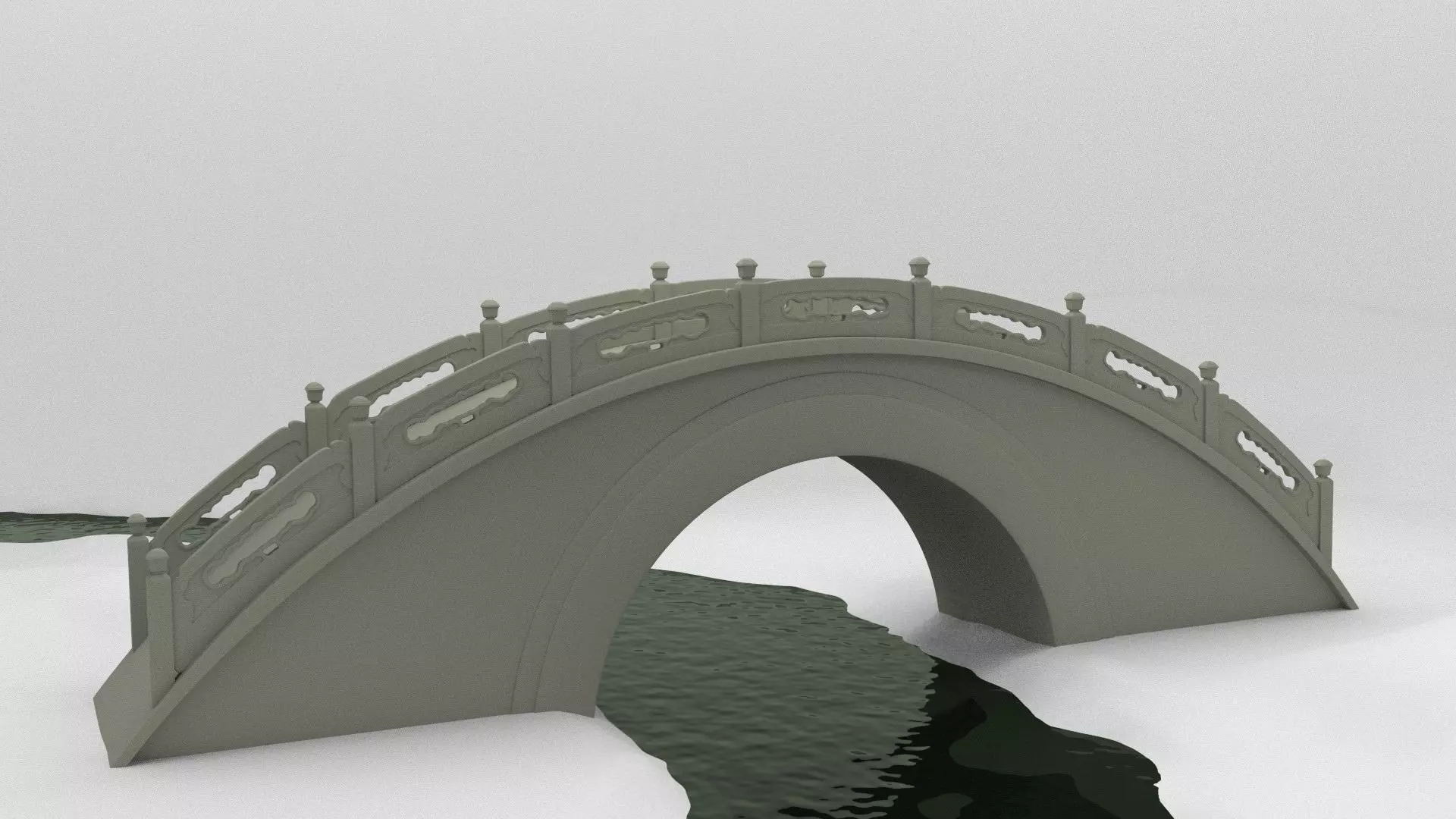 Moon Bridge 3D model_0