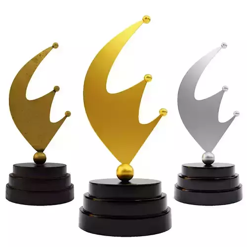 Trophy 3dmodel golden award