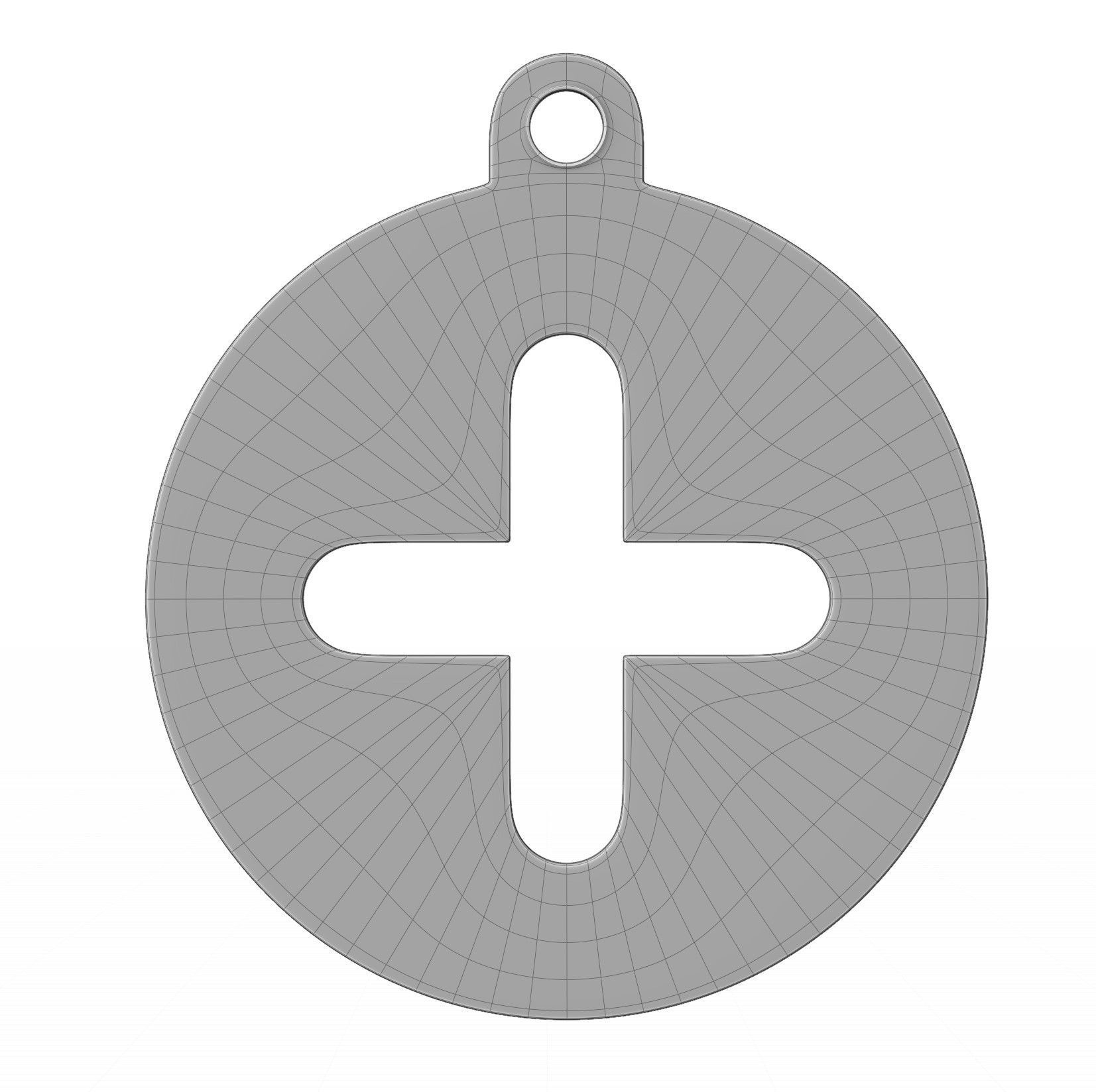 Plus Pendant 3D model_13