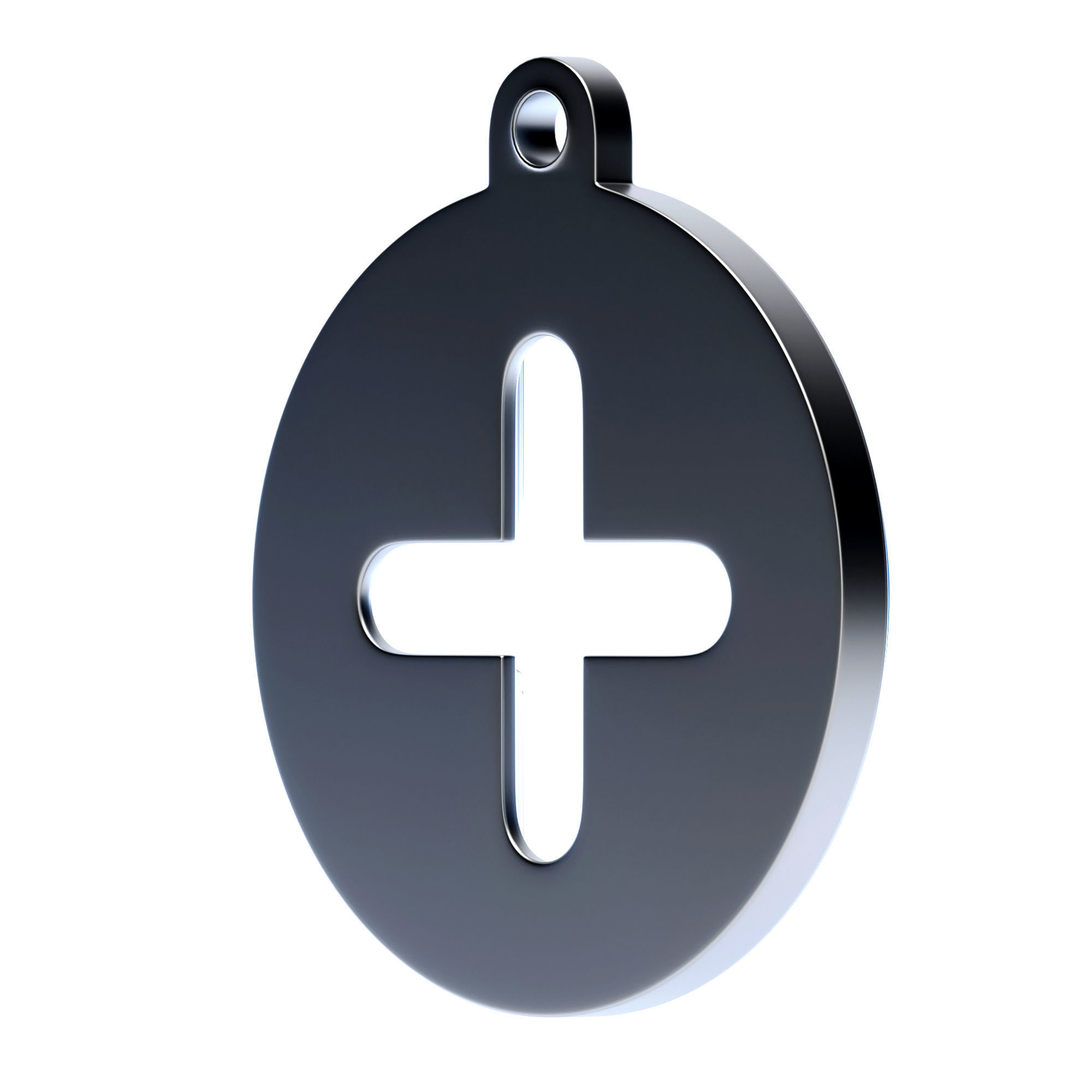 Plus Pendant 3D model_6
