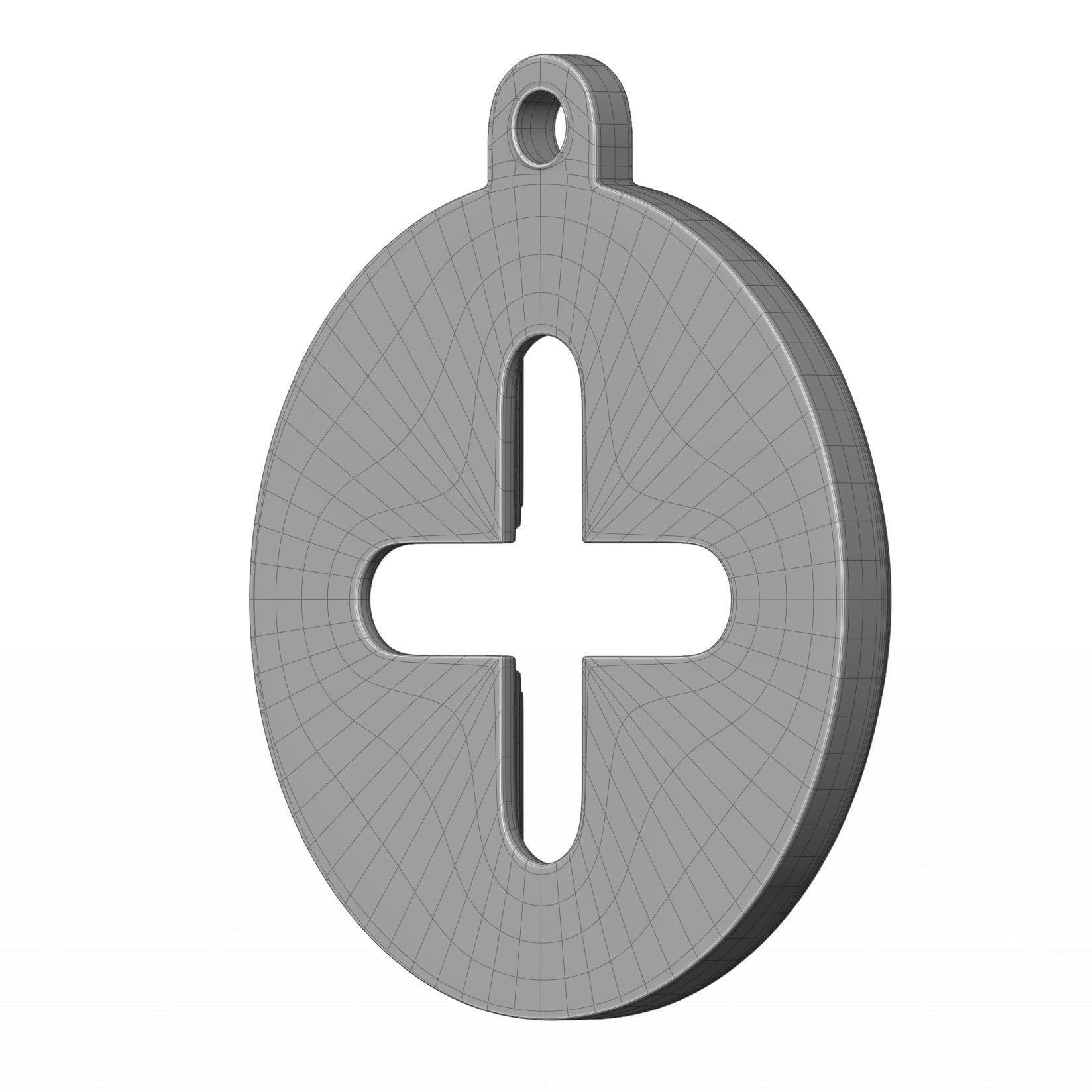 Plus Pendant 3D model_14