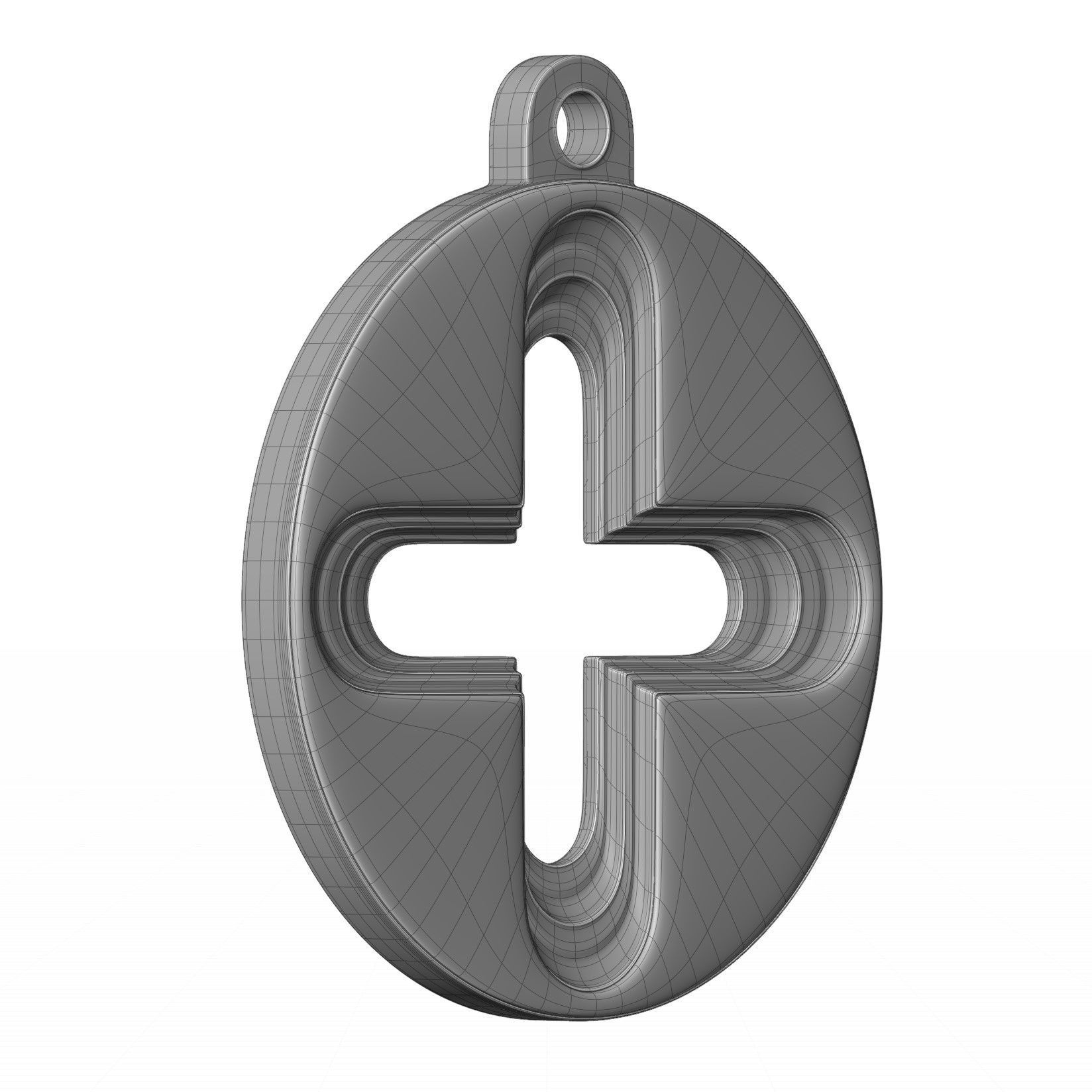 Plus Pendant 3D model_16