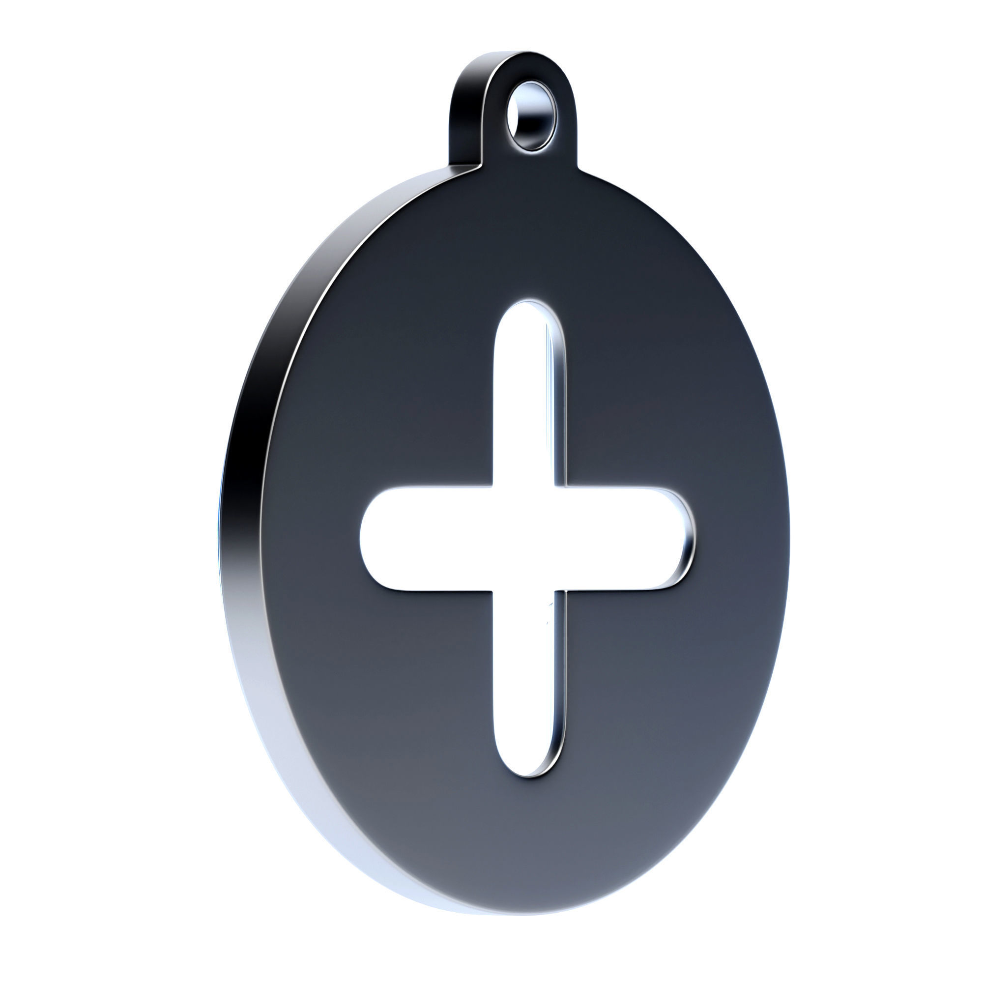 Plus Pendant 3D model_4
