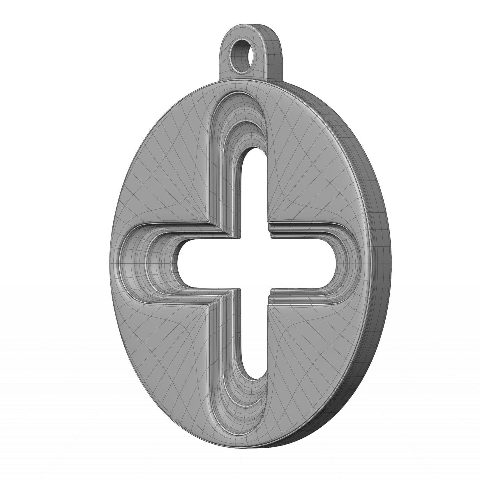 Plus Pendant 3D model_10