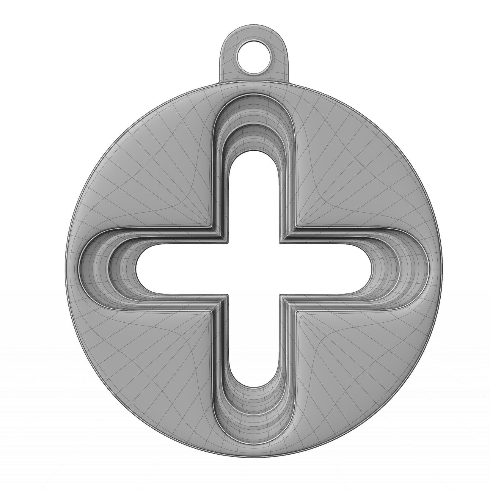 Plus Pendant 3D model_9