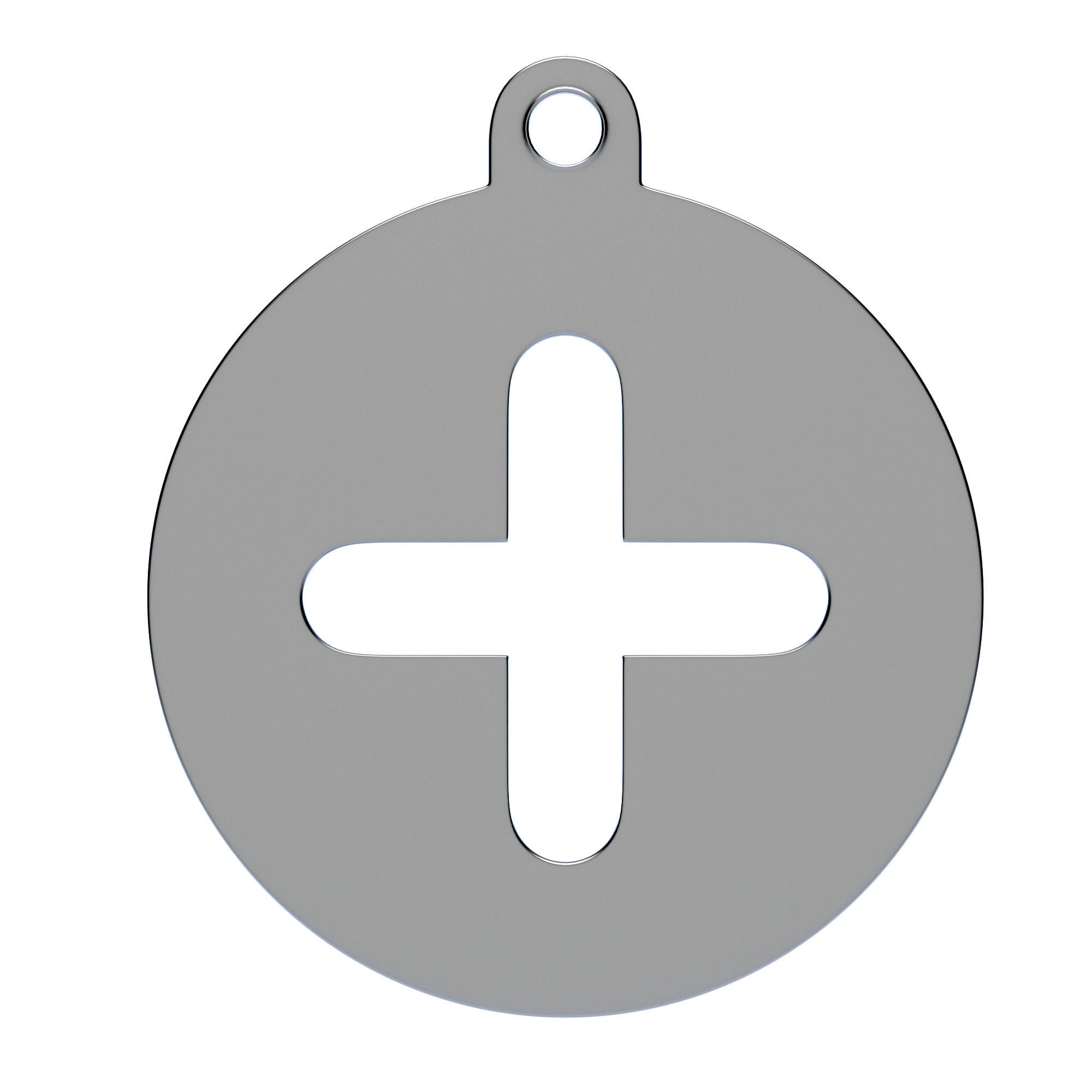 Plus Pendant 3D model_5