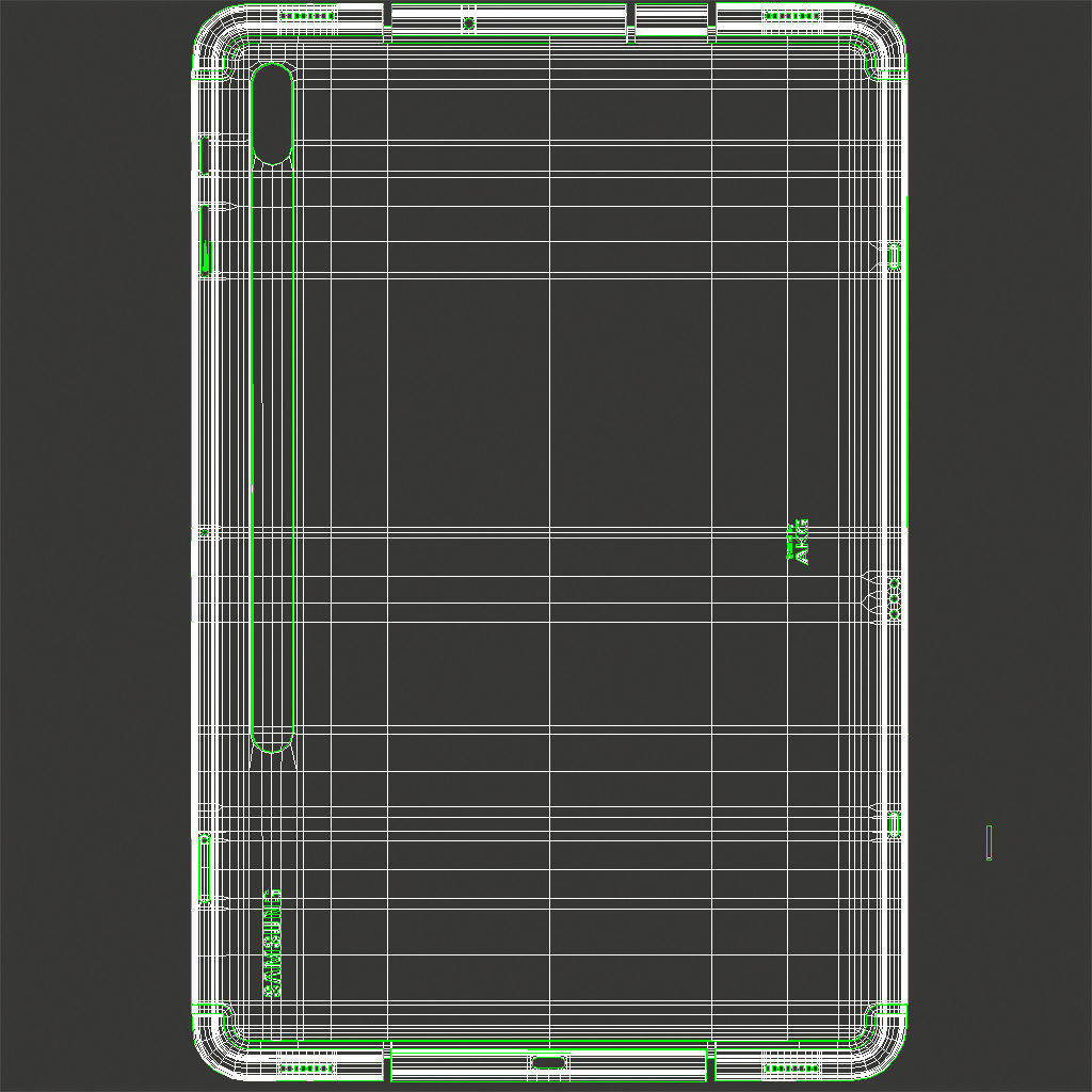 Samsung Galaxy Tab S8 Plus All Color with S-Pen Low-poly 3D model_23