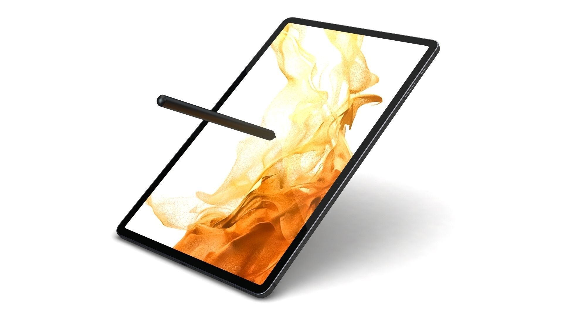 Samsung Galaxy Tab S8 Plus All Color with S-Pen Low-poly 3D model_19