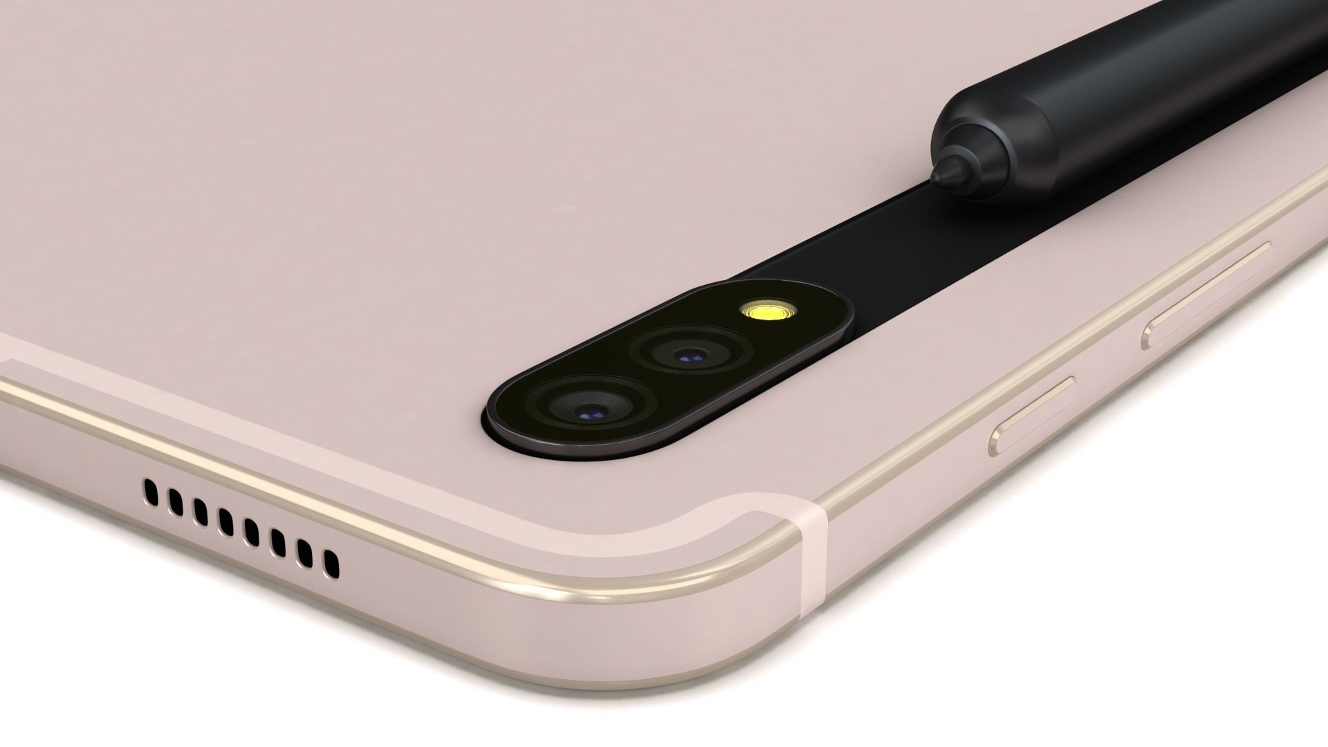 Samsung Galaxy Tab S8 Plus All Color with S-Pen Low-poly 3D model_34