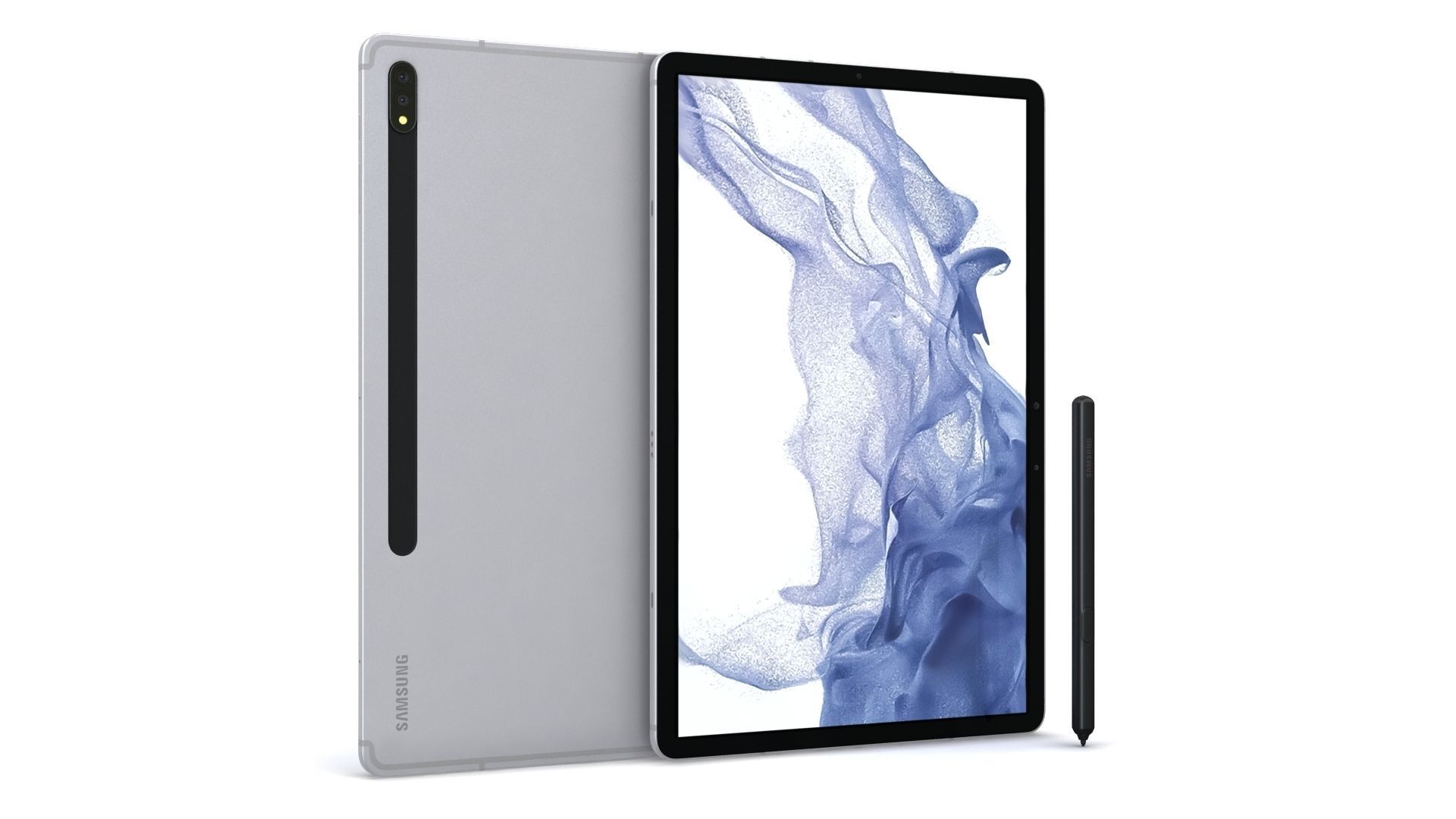 Samsung Galaxy Tab S8 Plus All Color with S-Pen Low-poly 3D model_44