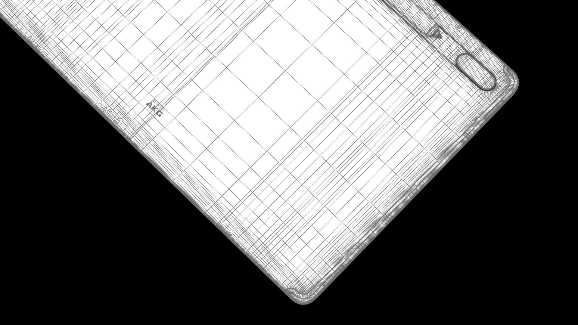 Samsung Galaxy Tab S8 Plus All Color with S-Pen Low-poly 3D model_67