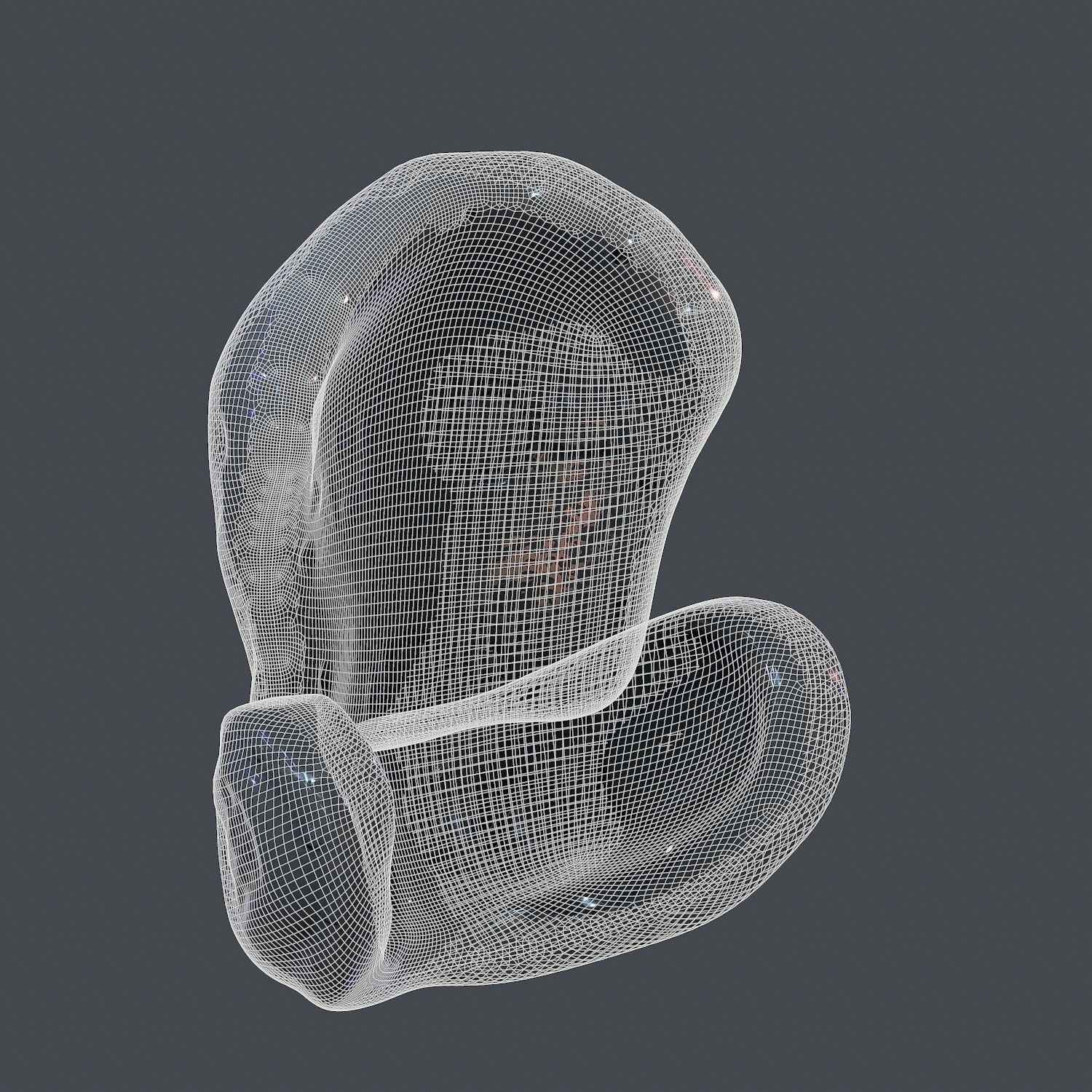 Gas mask helmet scifi Low-poly character art game space Low-poly 3D model_6