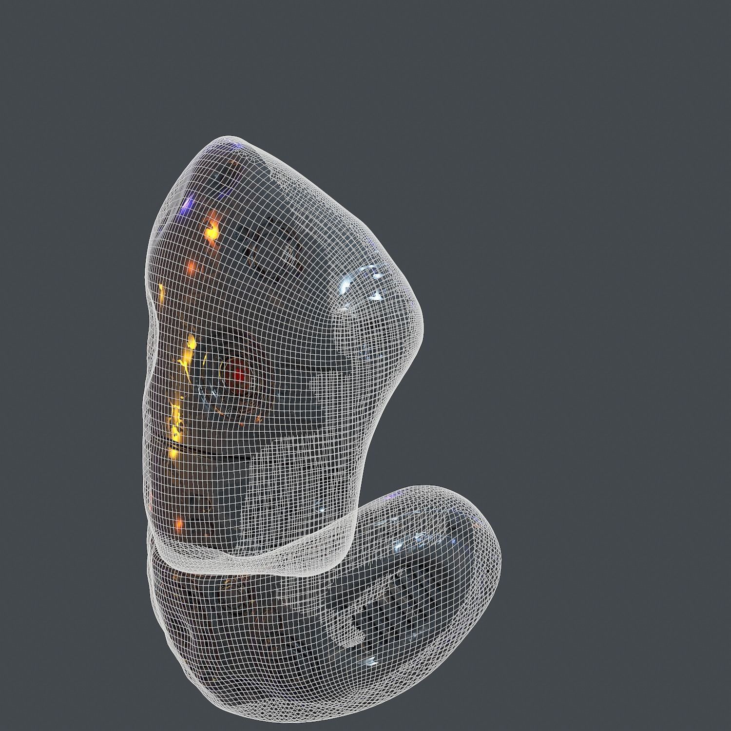 Gas mask helmet scifi Low-poly character art game space Low-poly 3D model_7