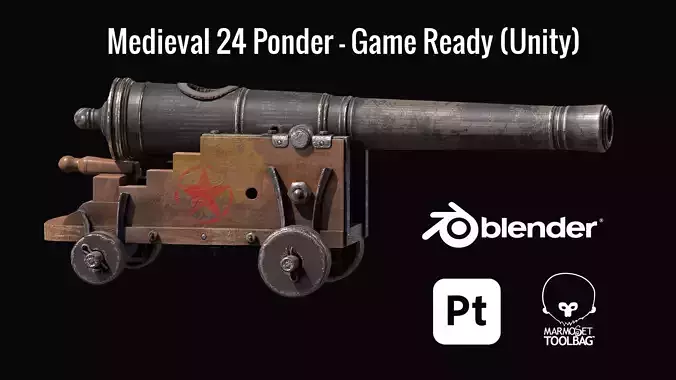 Medieval 24 Ponder - Game Ready - Unity Low-poly 3D model