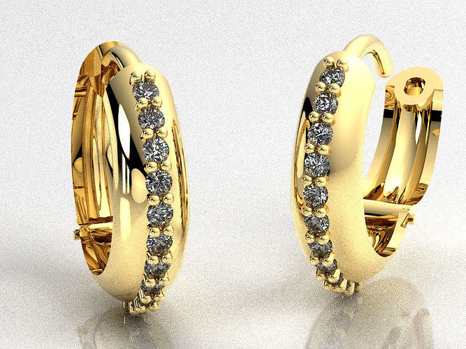 Hoop earring  3D print model