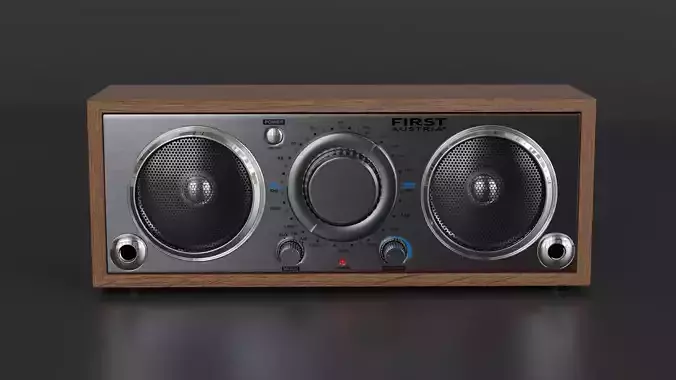Analog radio receiver First Fa 1907 Free 3D model