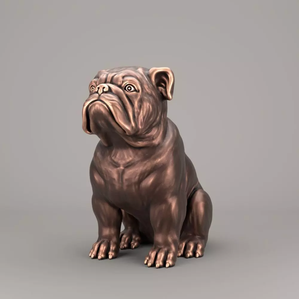 Bulldog bronze 3D print model