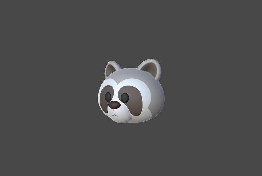 Pack001 Animal Head Pack 3D model_19
