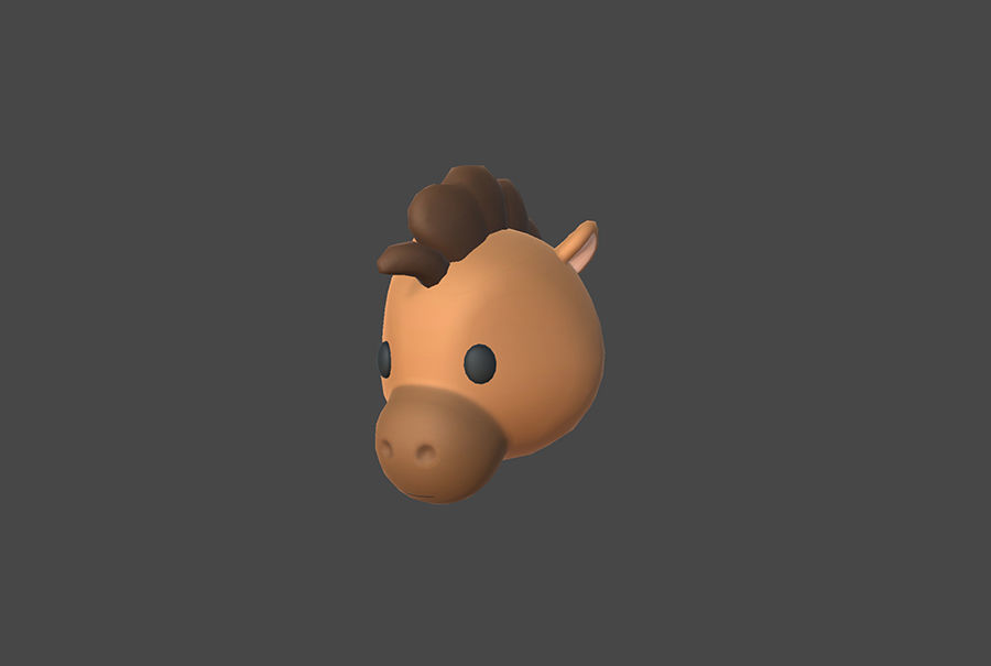 Pack001 Animal Head Pack 3D model_29