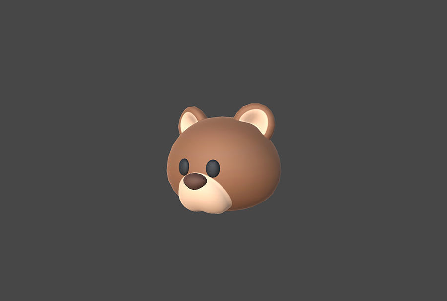 Pack001 Animal Head Pack 3D model_45
