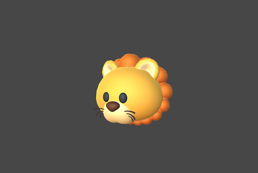 Pack001 Animal Head Pack 3D model_26