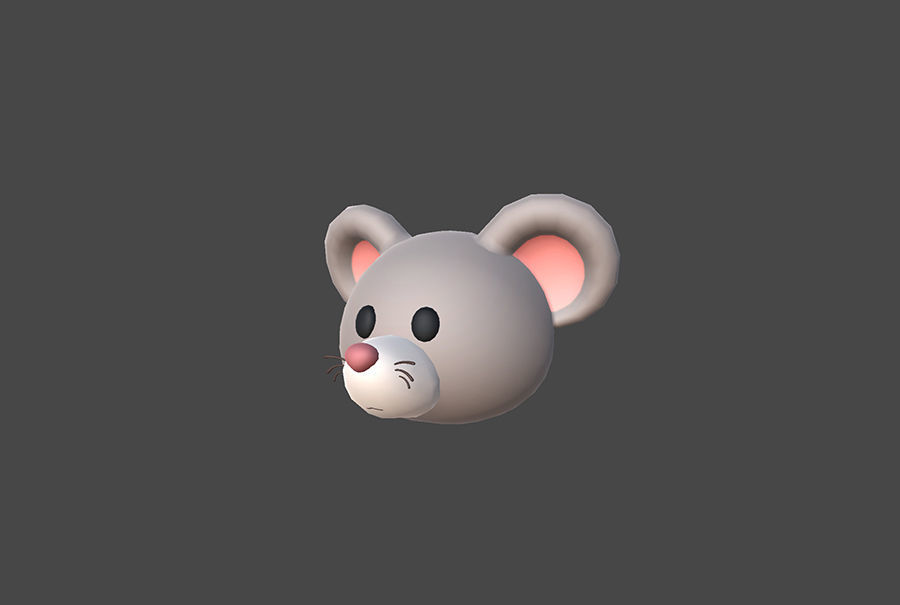 Pack001 Animal Head Pack 3D model_18