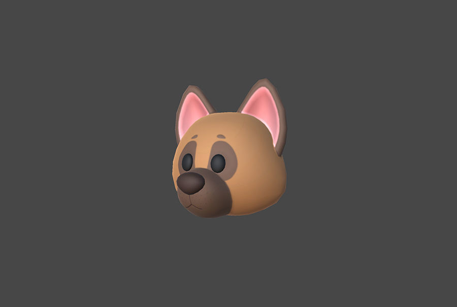 Pack001 Animal Head Pack 3D model_32